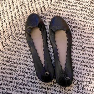 Chloe Scalloped Ballet Flats